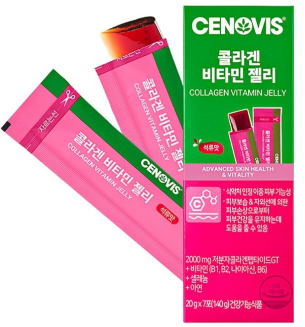 CENOVIS 膠原蛋白維他命果凍 7條入, 140g, 1個