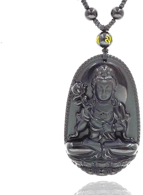 喜緣玉品 十二生肖八大守護神古典黑曜石玉珮 53 x 35 x 11mm, 馬 黑色, 1個