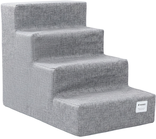 REDPUPPY Quatrolley 寵物階梯, 錫灰色, 1個