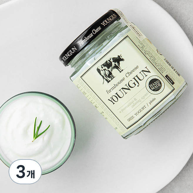 영준목장 수제 그릭 요거트, 150g, 3개