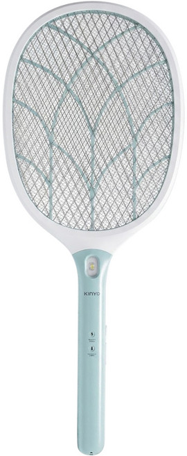 Kinyo 大網面分離式充電電蚊拍 CM-3315, 湖水綠 + 白色