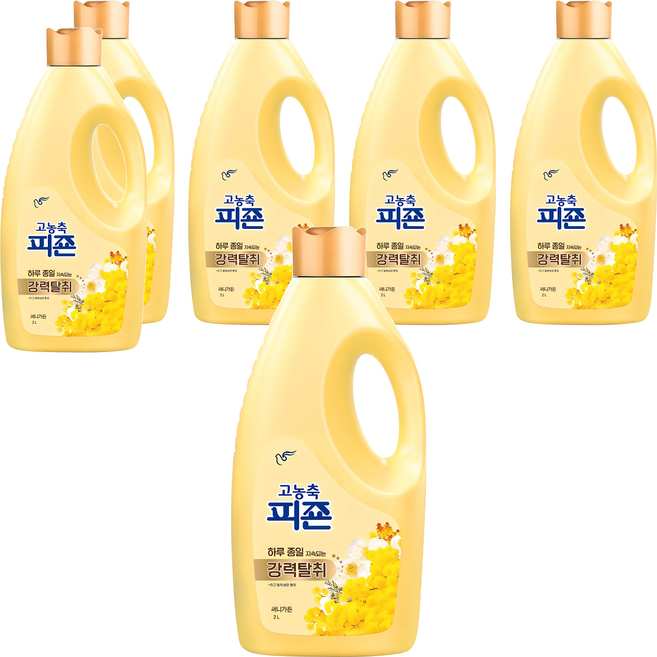 고농축 피죤 강력탈취 오리지널 써니가든 섬유유연제, 2L, 6개