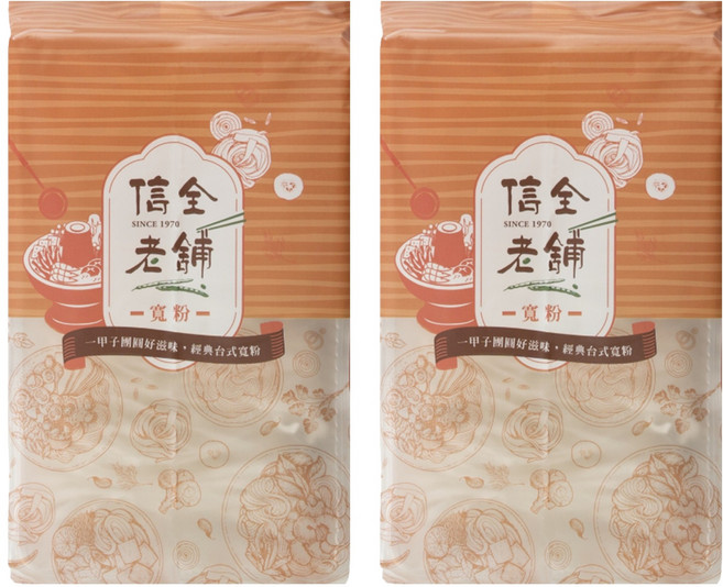信全老舖 寬粉, 140g, 2個