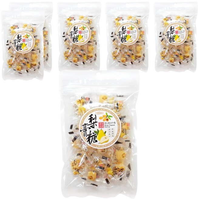 惠香 梨膏糖 枇杷口味, 6袋, 100g