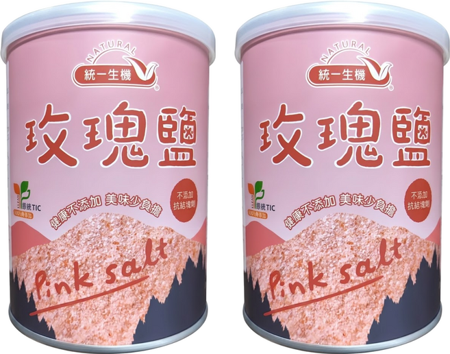 統一生機 日曬海鹽, 600g, 2罐