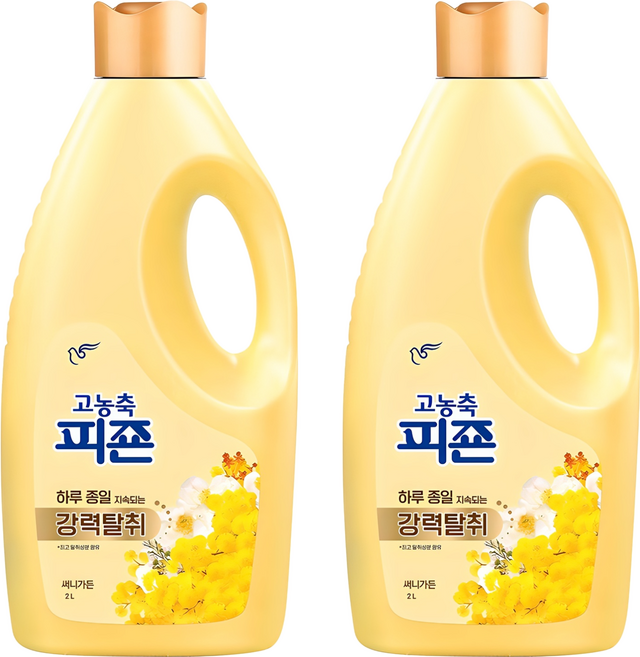 피죤 고농축 오리지널 섬유유연제 써니 가든 본품, 2L, 2개