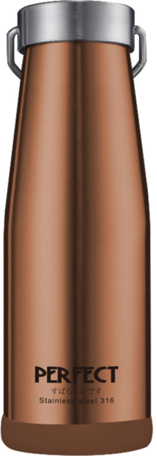 PLUS PERFECT 理想 日式316真空保溫杯, 1個, 玫瑰金, 350ml