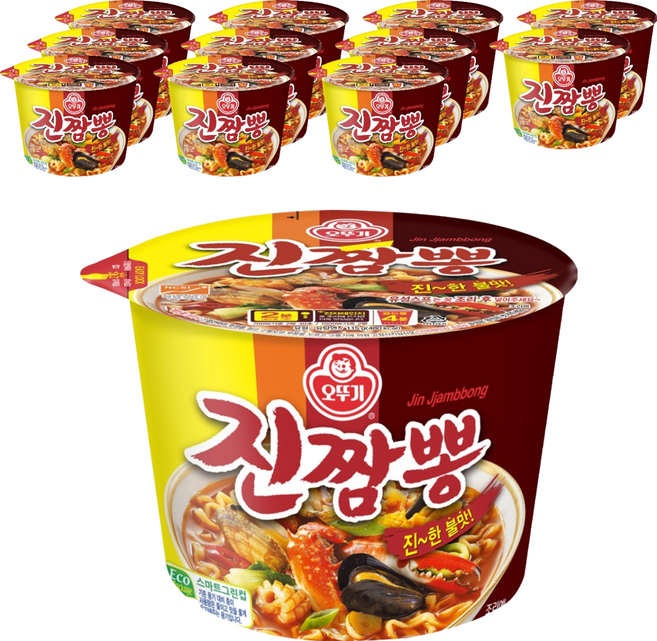 OTOKI 不倒翁 碗裝金螃蟹海鮮風味拉麵 115g, 12個