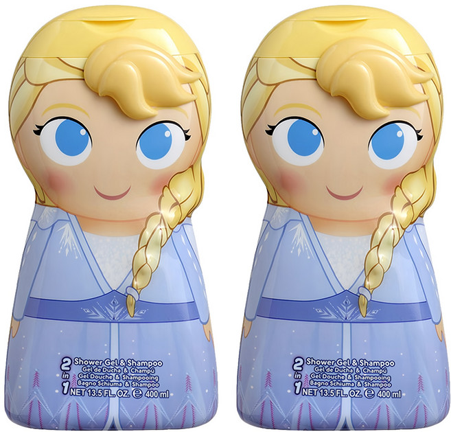 AIR-VAL Frozen Elsa 艾莎 2合1沐浴洗髮精, 400ml, 2瓶