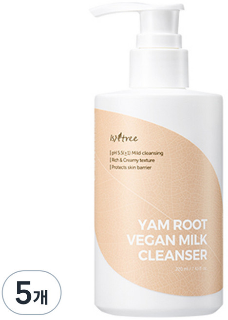 이즈앤트리 참마 클렌저 밀크, 220ml, 5개