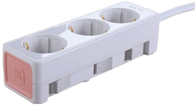 네모탭 더슬림 개별형 멀티 콘센트 3구 SPY-SS3, 코랄, 1개, 5m