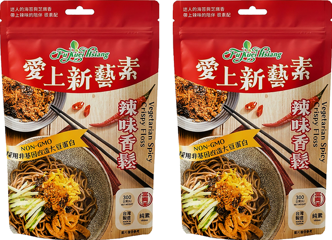 富貴香 辣味香鬆 純素, 300g, 2包