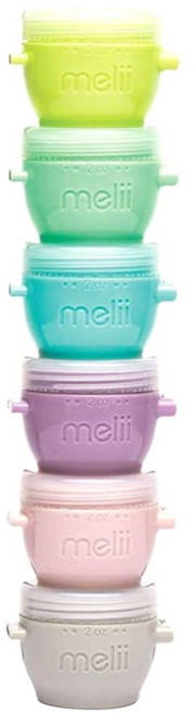 melii 食品分裝盒 6個, 多色, 59ml, 1組