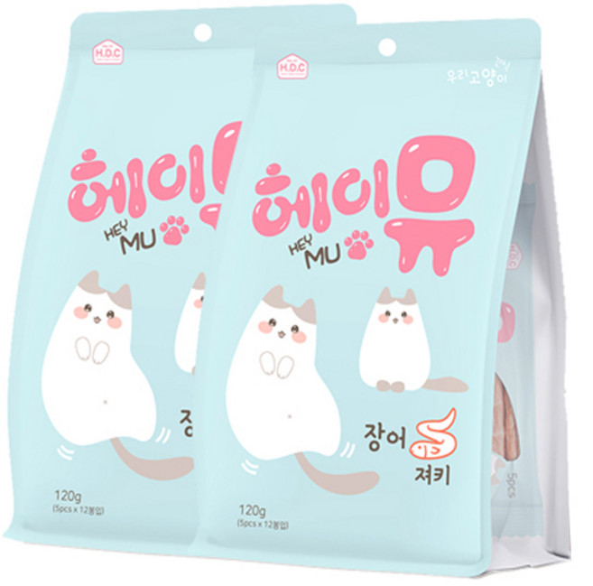 헤이뮤 고양이 져키, 장어, 120g, 2개