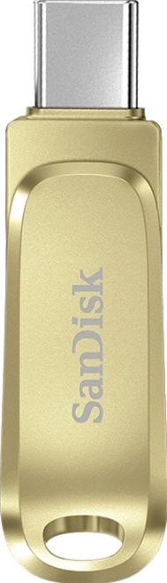 SanDisk 晟碟 公司貨 Ultra Luxe USB-Type-C 高速讀取雙用隨身碟 DC4 金色, 512GB, 1個