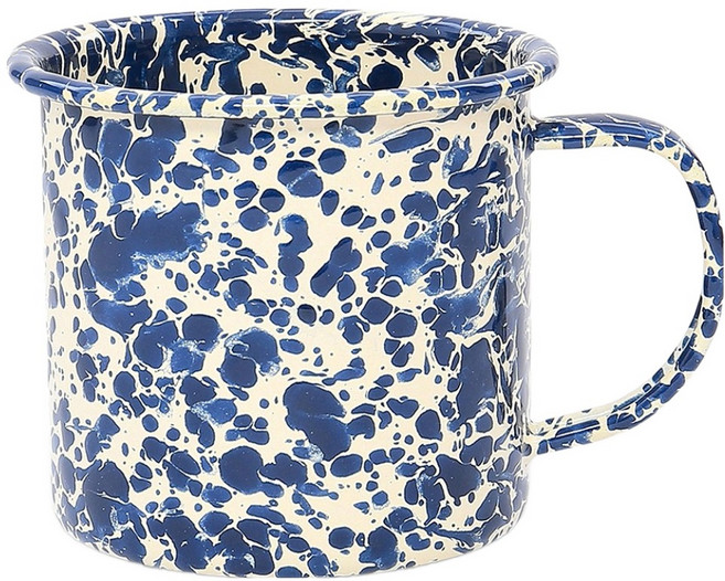 CROW CANYON 大理石紋馬克杯 D11 340ml, 海軍藍, 1個