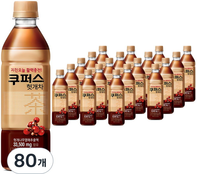 팔도 쿠퍼스 헛개차, 80개, 500ml