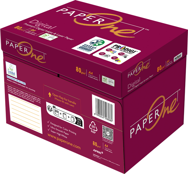 페이퍼원 디지털 복사용지 80g, A4, 2500개