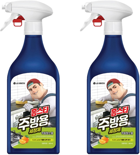 홈스타 맥스프레쉬 주방용 세정제, 500ml, 2개