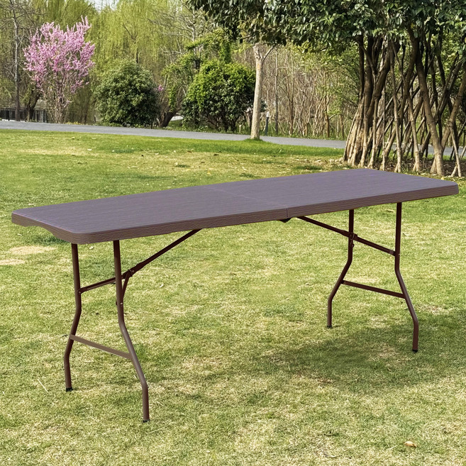 하비티 아웃도어 브로몰딩 야외폴딩 접이식 대형 테이블 1800, 브라운