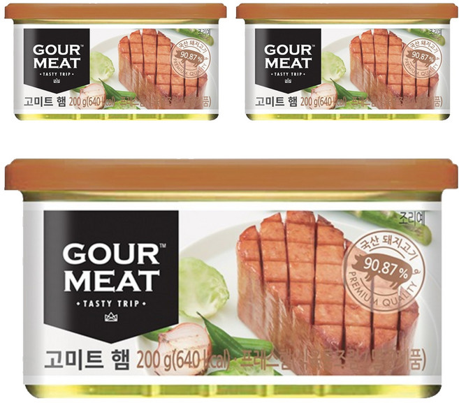 GOUR MEAT 火腿, 200g, 3個