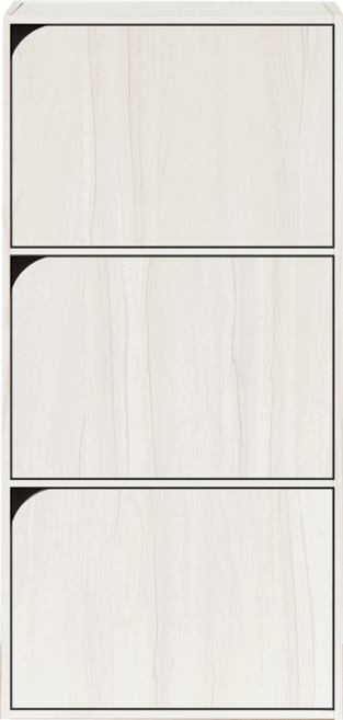 HOPMA 合馬家具 斯麥三門收納櫃 DIY組裝, 白櫻桃