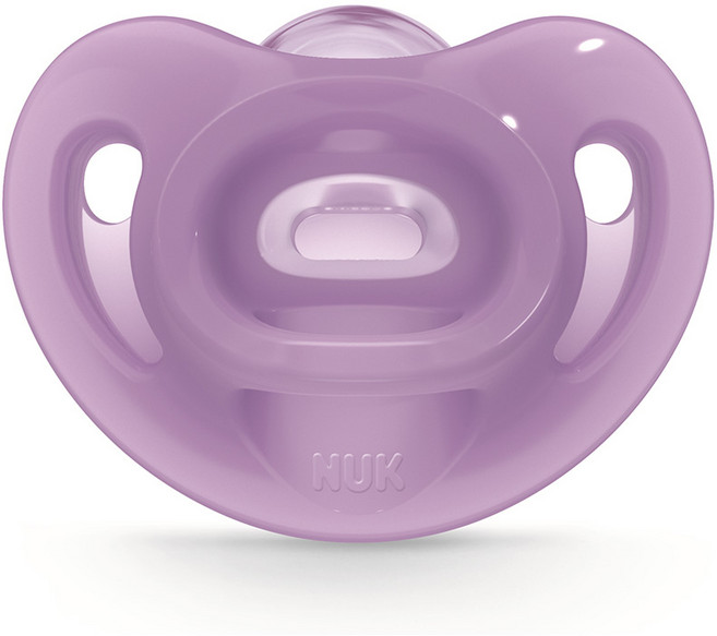 누크 센서티브 올실리콘 노리개젖꼭지, S2(6~18개월), 퍼플, 1개