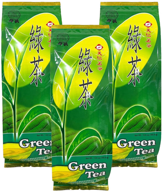 天仁茗茶 綠茶, 187.5g, 3包, 1包