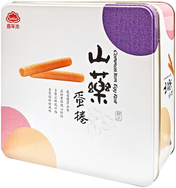 喜年來 山藥蛋捲禮盒, 384g, 1盒