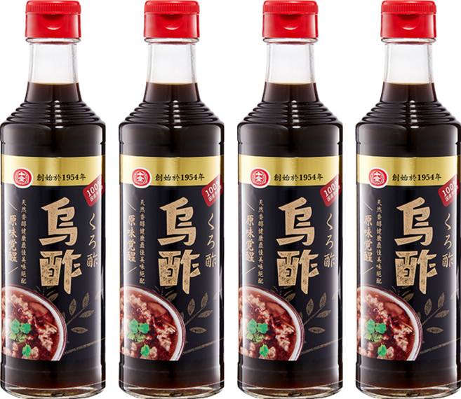 十全烏醋 特選上等糯米與蔬果釀製, 300ml, 4瓶