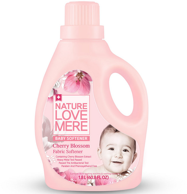 네이쳐러브메레 유아 섬유유연제 체리블라썸 용기형, 1.8L, 1개