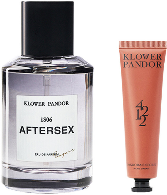 KLOWER PANDOR 台灣公司貨 自然疊香組 事後菸草香水 + 潘朵拉的秘密香水滋潤護手霜, 1套