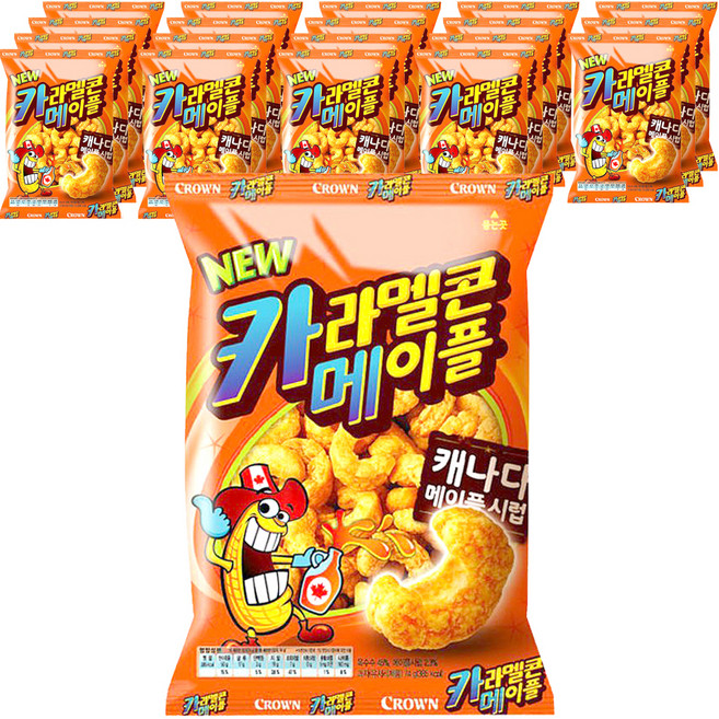 크라운 카라멜콘 메이플, 74g, 20개