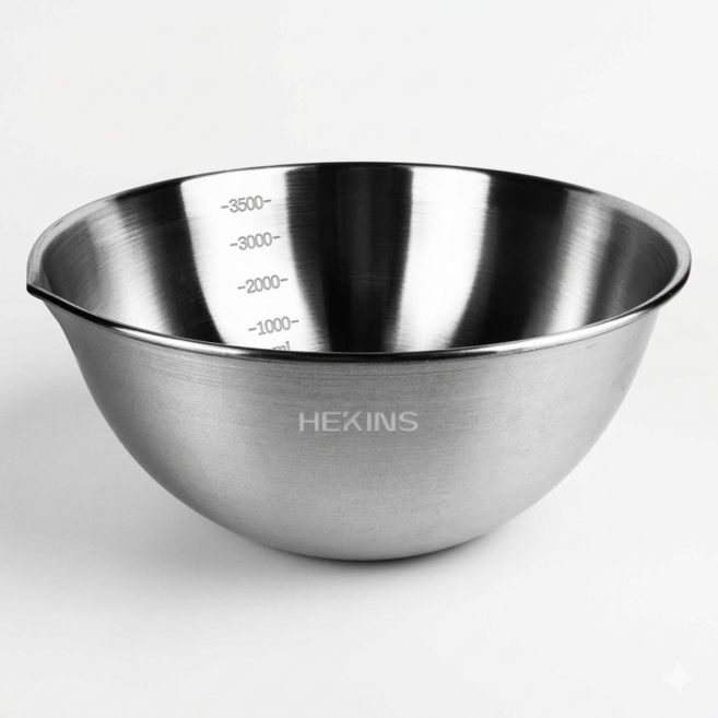 해킨스 스텐볼 깊은 베이킹 눈금 계량 믹싱볼, 단품, 1개
