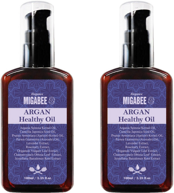 미가비 아르간 헤어오일 엘레강스, 2개, 100ml