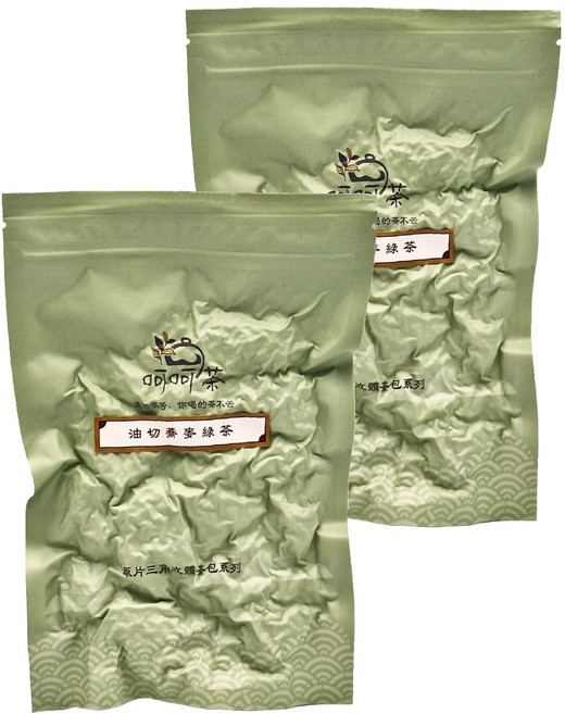 呵呵茶 三角立體茶包 油切蕎麥綠茶, 3g, 30包, 2袋