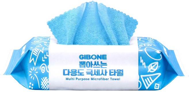 기본에 뽑아쓰는 다용도 극세사 세차 타월 22매, 블루, 1개