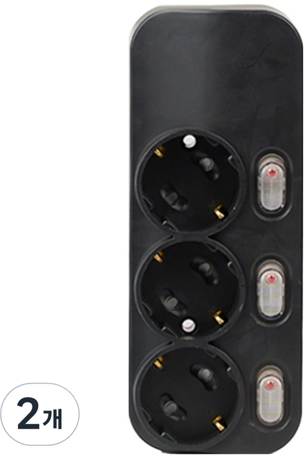 터논 밀크탭 멀티탭 3구, 4m, 아메리카노, 2개