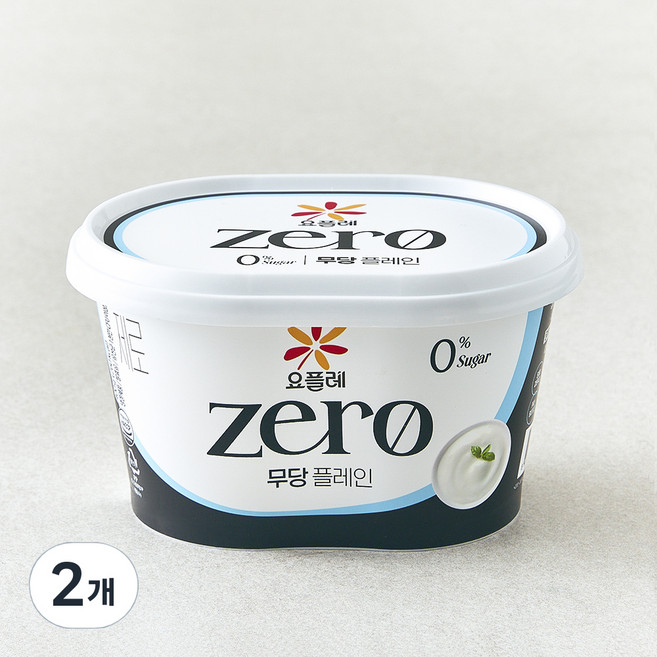 요플레 제로 무당 요거트 플레인, 400g, 1개입, 2개
