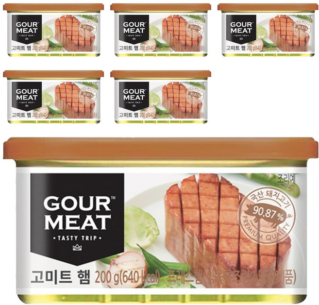 GOUR MEAT 火腿, 200g, 6個