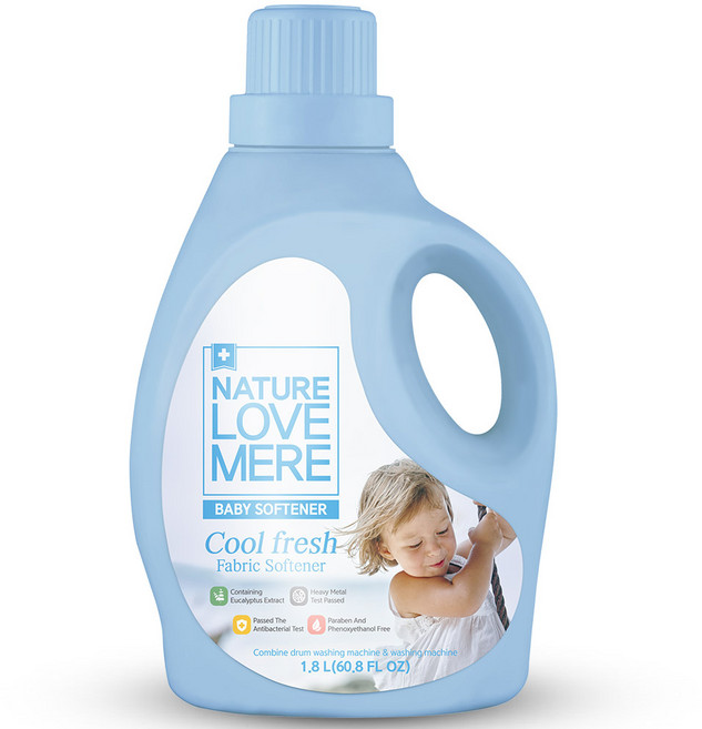 네이쳐러브메레 쿨프레쉬 유아 섬유유연제 코튼향 본품, 1.8L, 1개