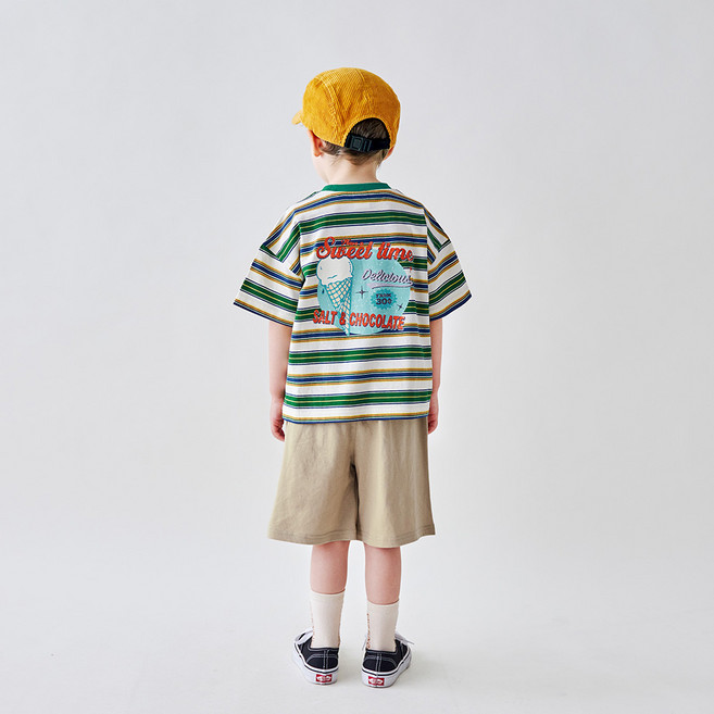 마리앤모리 아동용 딜리셔스 스트라이프 상하의 세트