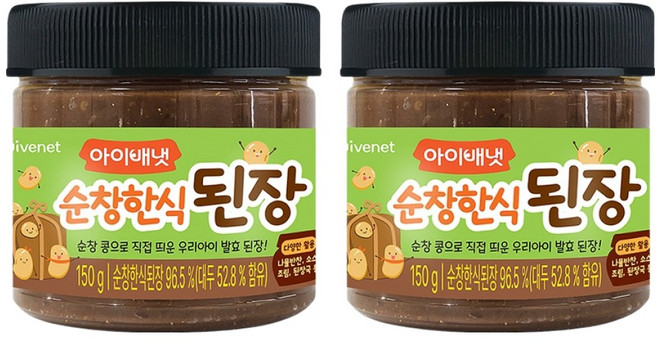 아이배냇 순창 한식 된장, 150g, 2개