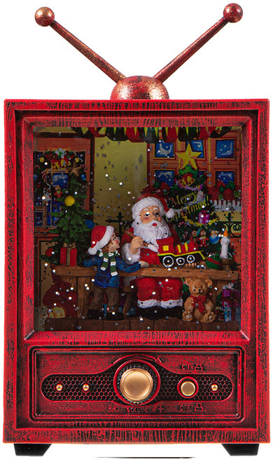 크리스마스 멜로디 워터볼, 스노우맨TV, 12.5 x 9 x 22.5 cm, 1개