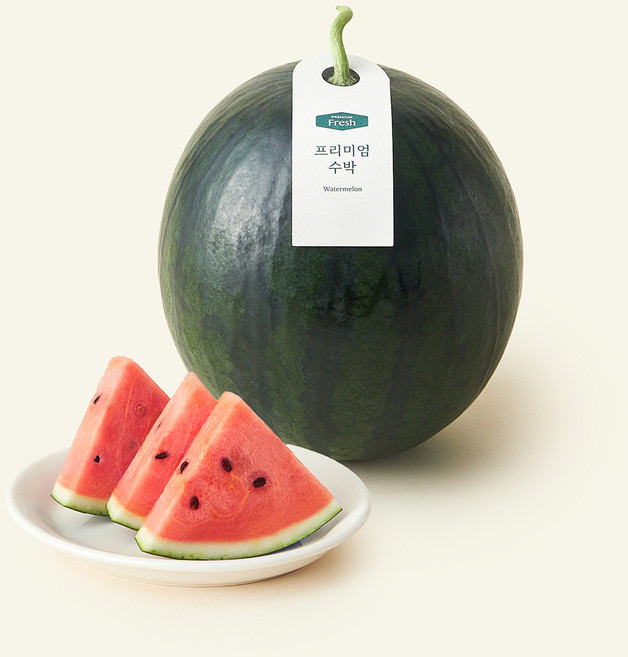 프리미엄 흑수박, 1개, 4kg이상