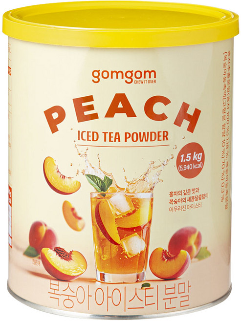 곰곰 복숭아 아이스티 분말, 1.5kg, 1개, 1개입