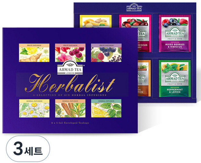 아마드티 허브 셀렉션 선물세트, 6종, 3세트