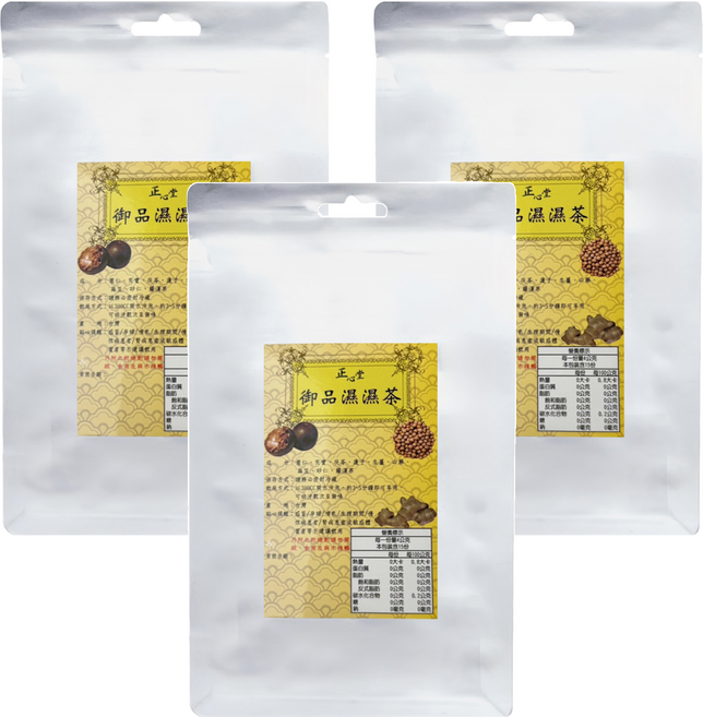 正心堂花茶行 御品 濕濕茶茶包, 4g, 15包, 3袋