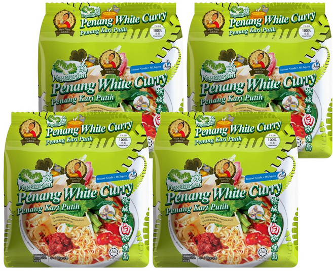 Nyor Nyar 娘惹料理 唯杰 檳城素白咖哩快熟麵 110g, 16包