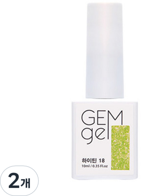 아이빛 젬젤 하이틴 형광 글리터 젤네일, 18, 10ml, 2개